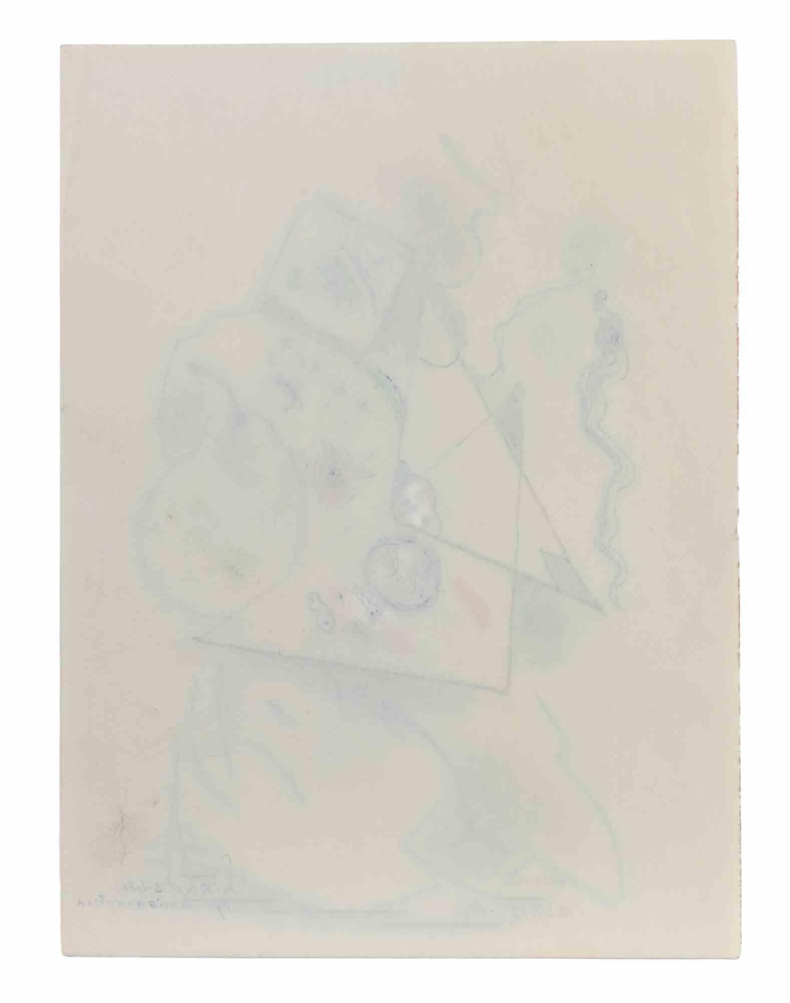 Abstract Composition - Mixed Media by Kurt Delbanco - 1993 For Sale 1