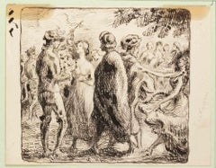 Le Comte d'Hiver - Drawing by Paul Emile Colin - Early 20th Century