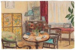 Interior of a House - Drawing by Suzanne Soutra - 1931