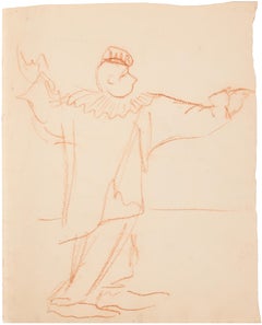 Pierrot - Drawing by Gustave Bourgogne - 1930s