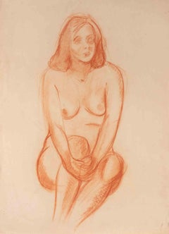 Desnudo - Dibujo de Robert Santerne - Años 60