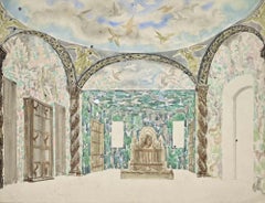 Rococo Boudoir - Drawing - Mid 20th Century