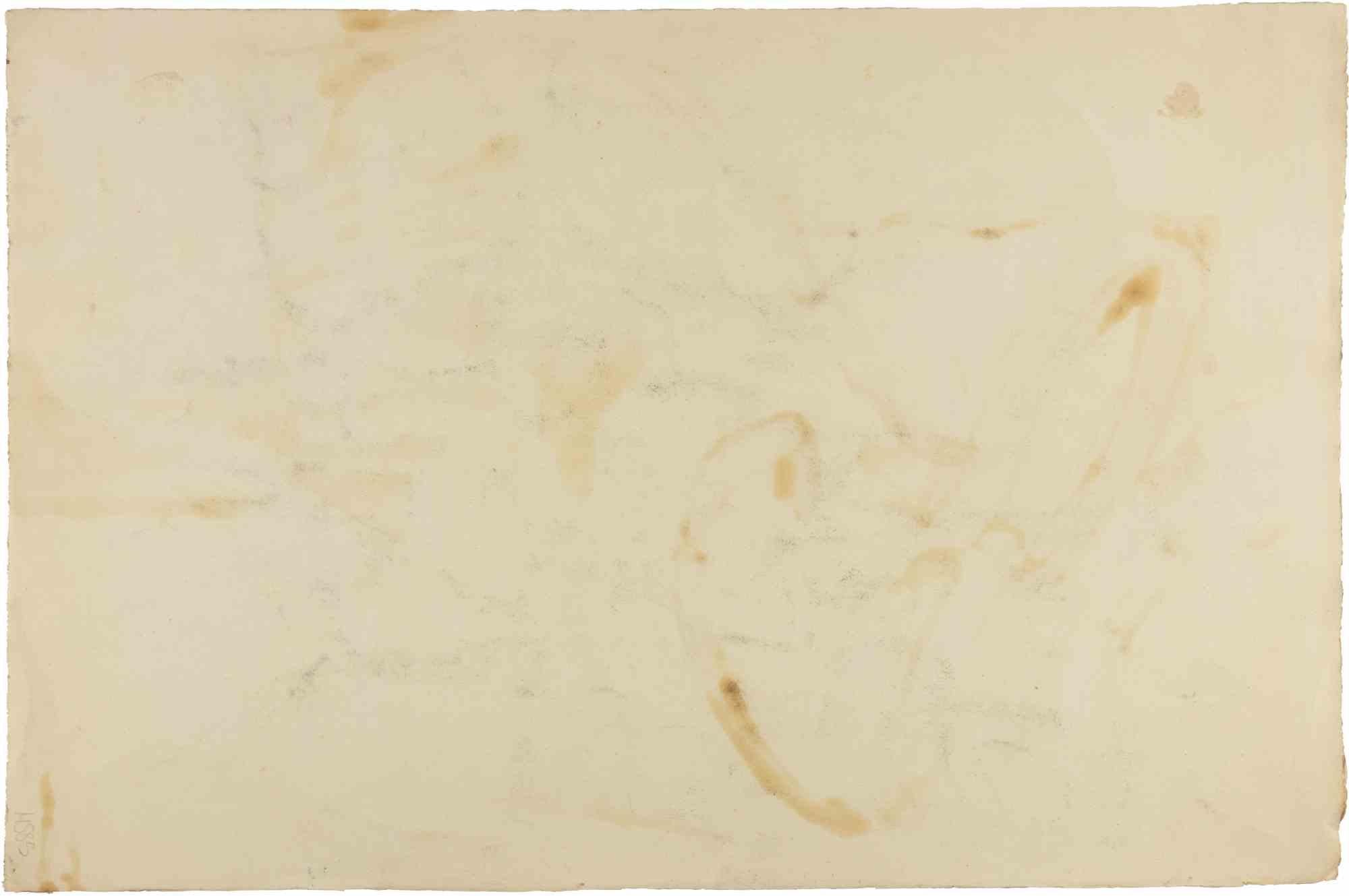 Figur - Zeichnung von Mino Maccari - 1960er Jahre 1