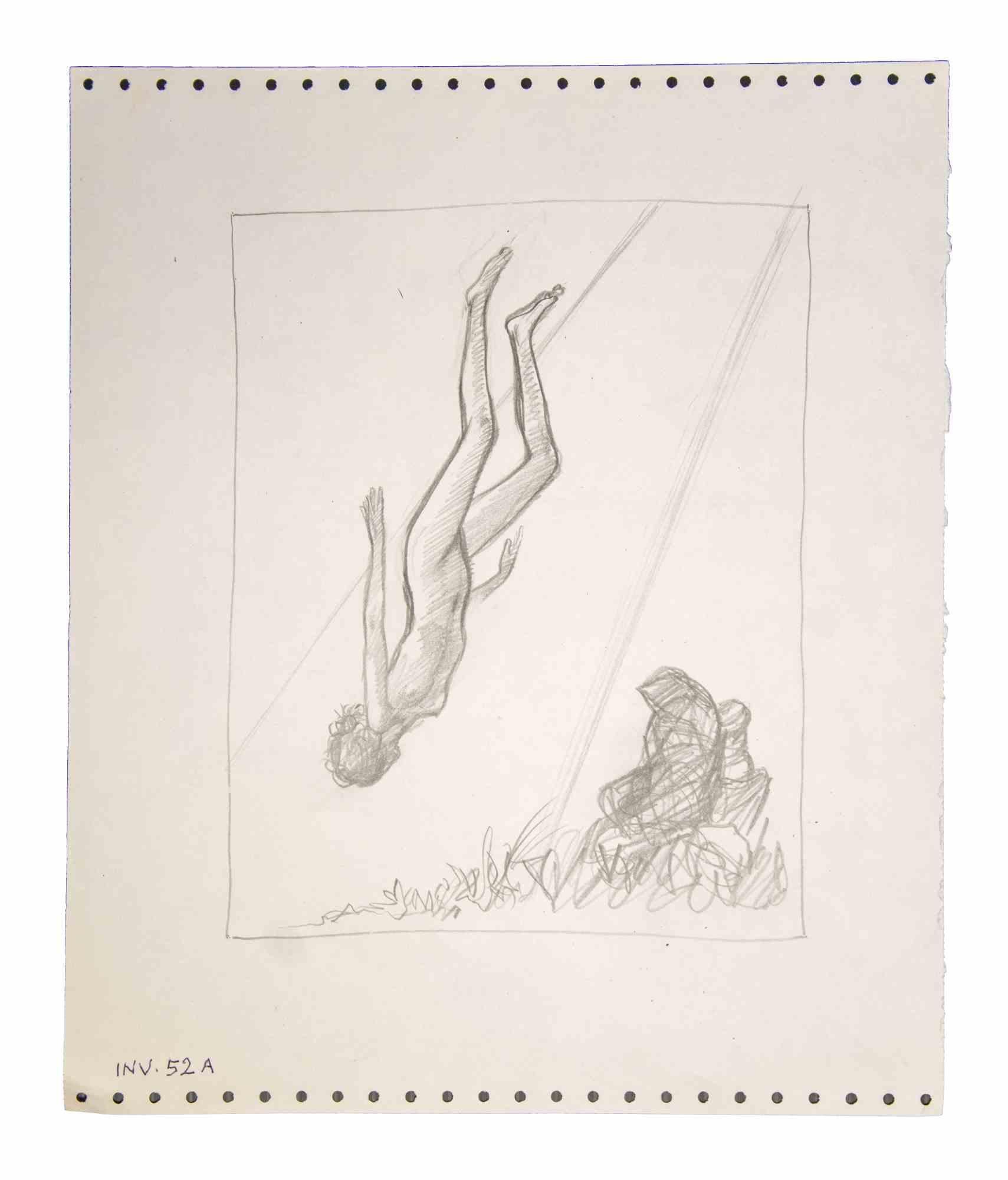 The Fall - Drawing - 1970s