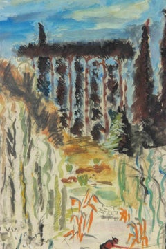 Paysage - Techniques mixtes de Sirio Pellegrini - Années 1960