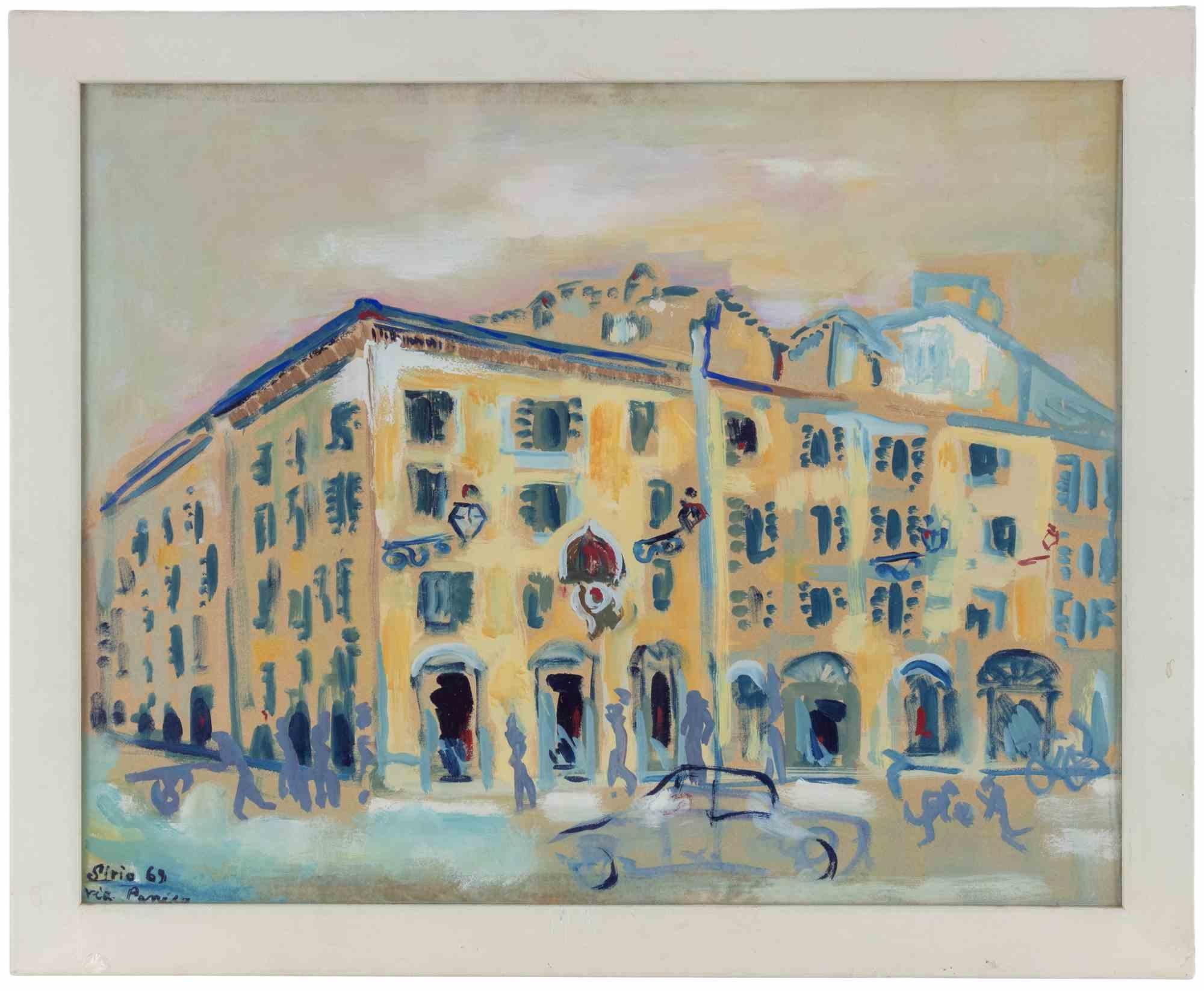 Oil on canvas realized by Sirio Pellegrini in 1965.

Hand signed in the lower left.

Includes a wooden frame 32x37 cm.

Very good condition.

Sirio Pellegrini, born in Rome on March 1, 1922, of Abruzzo origins (Capestrano), spent his childhood years