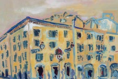 Ansicht der Via di Panico, Rom – Mixed Media von Sirio Pellegrini – 1969