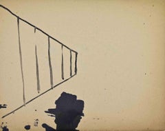 African War - Drawing by Mino Maccari - mid-20th Century