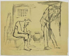The Prisoners - Drawing by Mino Maccari - 1940s