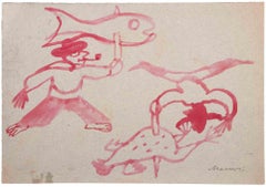 Jack the Ripper - Drawing by Mino Maccari - 1950s