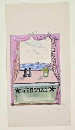 Servizi - Dibujo - MId Siglo XX