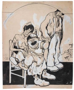 The Child's Tantrum - Drawing by Gabriele Galantara - Early 20th Century