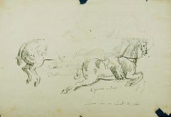 Horse's Study - Drawing by J. P. Verdussen - 1740s