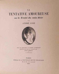 La Tentative Amoureuse ou le Traité du Vain Désr- Libro raro de André Gide -1920s
