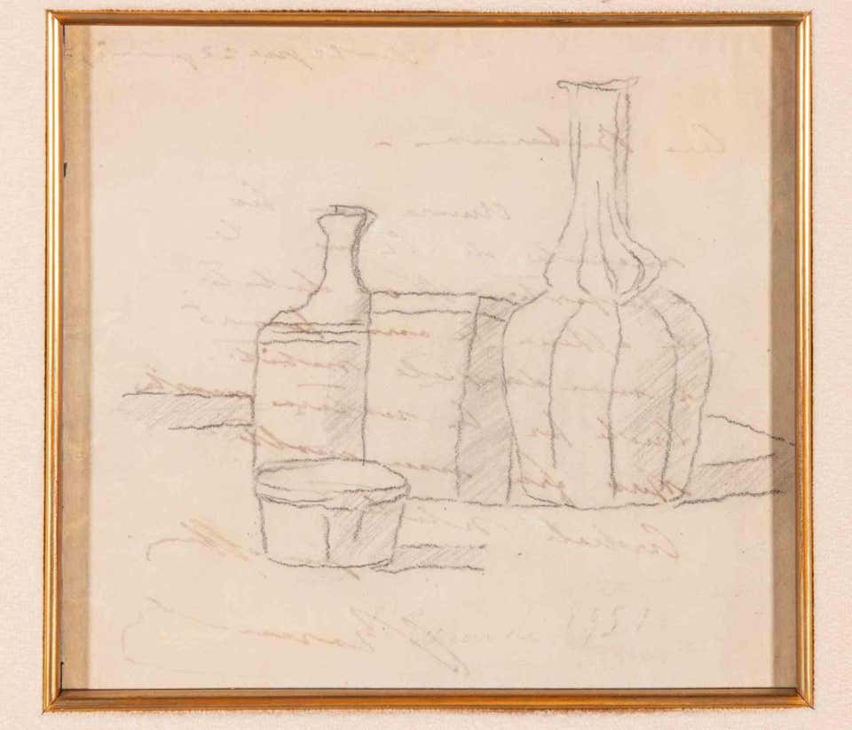 Still Life - Drawing by Giorgio Morandi - 1951