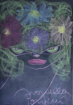 Portrait - Drawing by Novella Parigini - 1970s