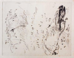 La pradera - Aguafuerte de Pierre Bonnard - Años 30