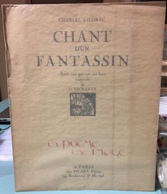 Chant d'un Fantassin - Rare Book by Charles Vidrac - 1919