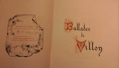 Les Ballades de Maitre Francois Villon - Rarebook - 1919