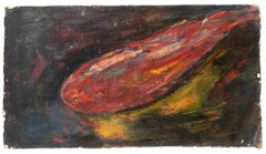 Fish - Oil Paint by Sirio Pellegrini - 1960s