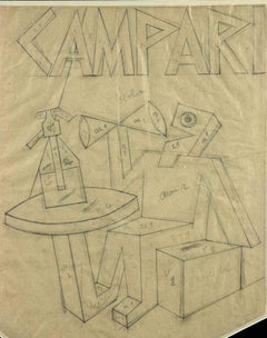 Campari, le Sellers amer - Dessin de Fortunato Depero - années 1920