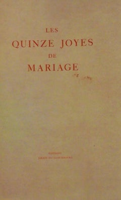 Les Quinze Joyes de Mariage - Rare Book - 1940s