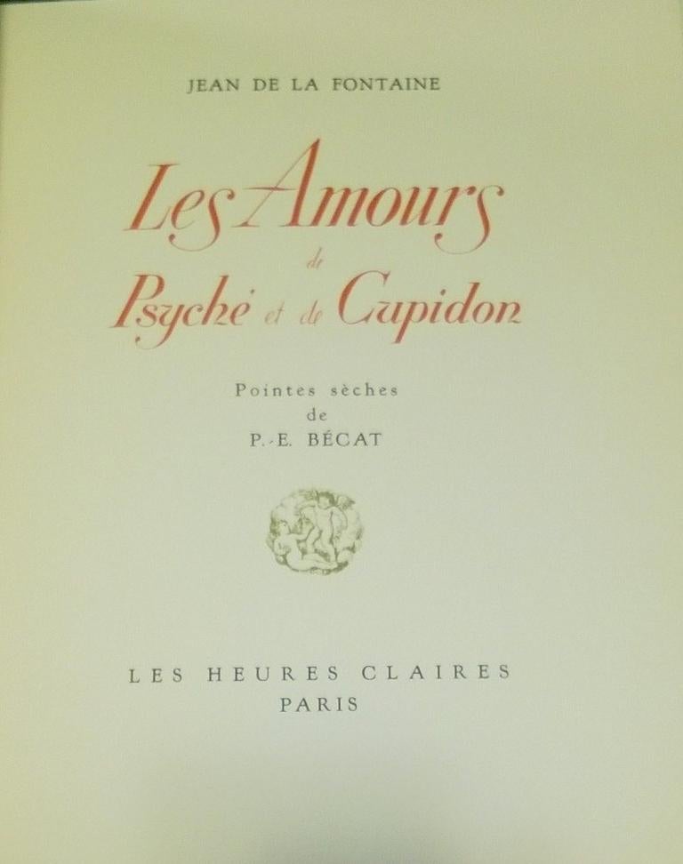 Edition of 670 copies. Copy number 528 of 500 copies on Rives paper. Includes numerous original drypoints by Paul Emile Bécat in perfect conditions. Gilt up edge. Half leather and marbled cardboard hardback cover. Includes its original cardboard