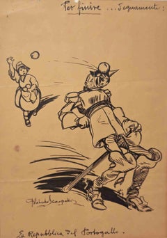The Republic of Portugal - Drawing by Filiberto Scarpelli - 1930s