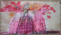 Hero - Mixed Media on Cardboard by Sergio Barletta - 1963
