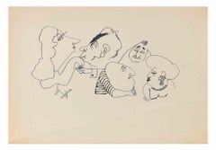 Figure - Disegno di Mino Maccari - 1950 ca.