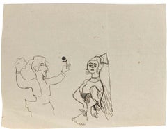 The Gallant - Drawing by Mino Maccari - 1960s