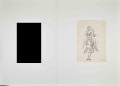 Al ballo (Il gatto volante) - Disegno di Leo Longanesi - Anni '30