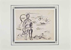 Composition - Drawing by Leo Longanesi - mid-20th Century