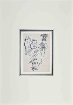 Portraits - Drawing by Leo Longanesi - Mid-20th Century