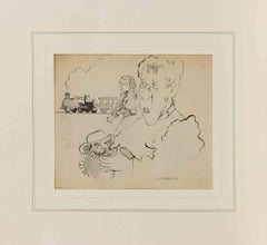 Il genero sconsiderato - Disegno di Mino Maccari - Anni '60