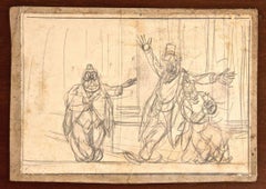 The Drunks - Drawing by Gabriele Galantara - 1907ca