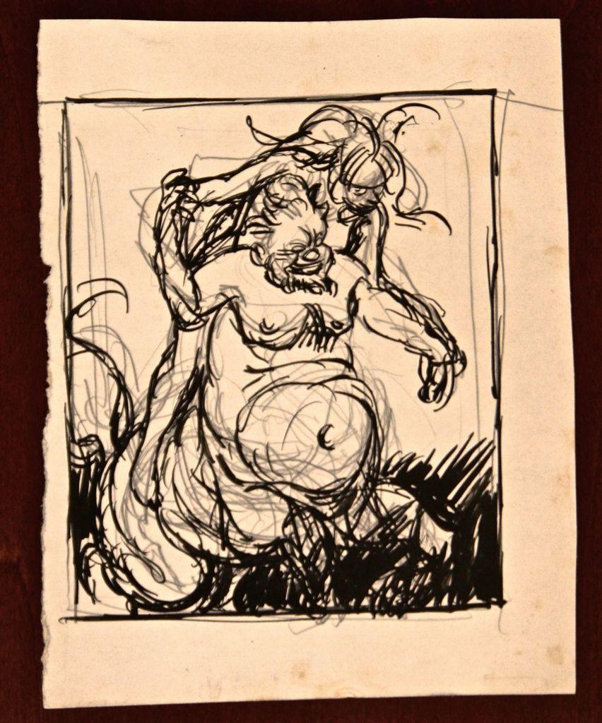 Demons - Drawing by Gabriele Galantara - 1907