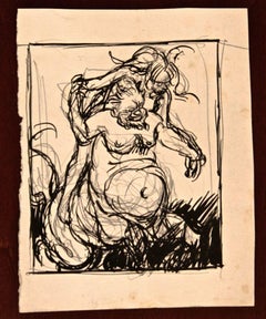 Demons - Drawing by Gabriele Galantara - 1907