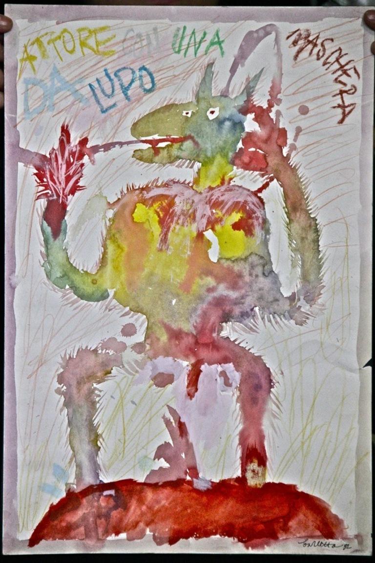 Watercolor and pastel on paper, realized in 1968.

Hand Signed. 

Good condition.
