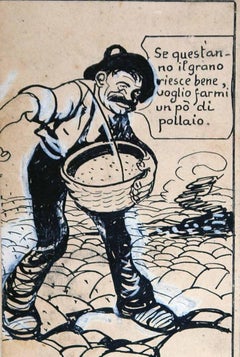 Semina - Disegno di Gabriele Galantara - 1907 circa