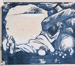 Riposo nell'oasi - Disegno di Gabriele Galantara - 1907