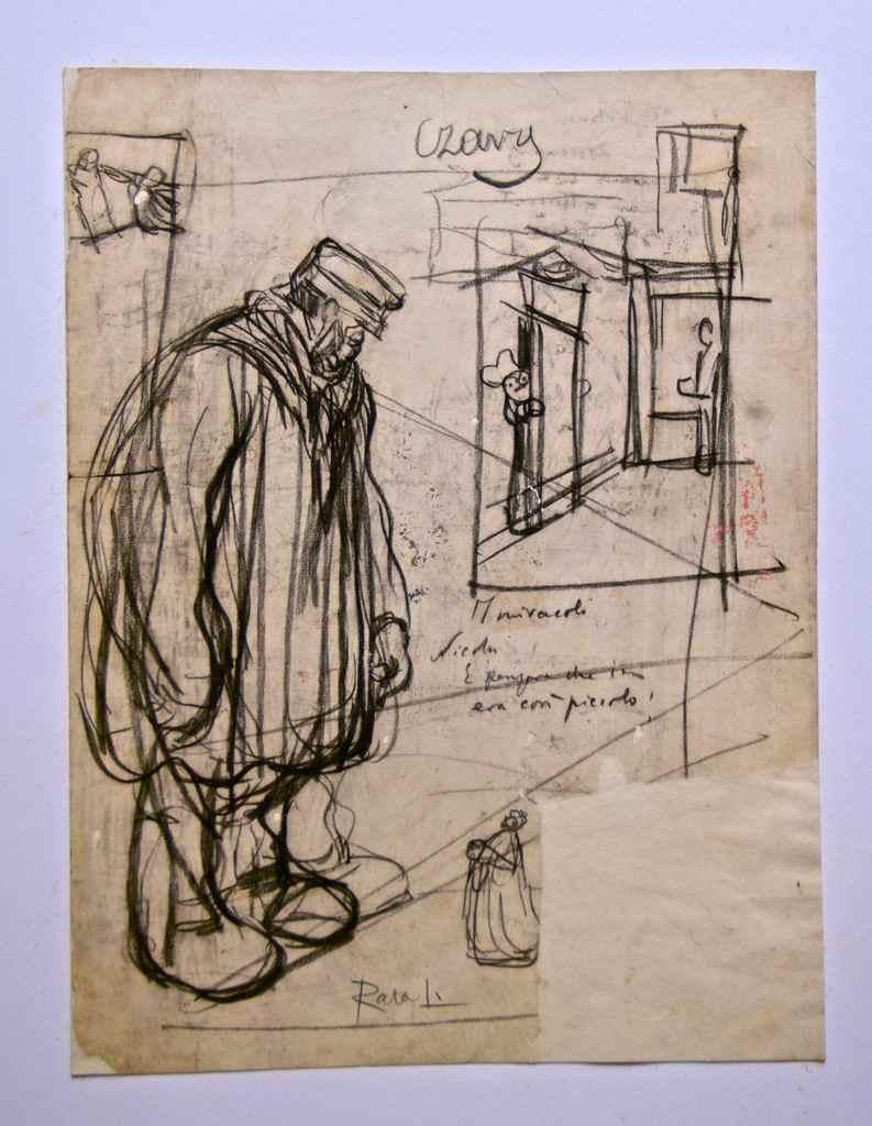 Pencil and china ink drawing on paper.

Not signed.

Good condition.