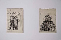 La Paix - La Pace - Drawing by Gabriele Galantara - 1907ca
