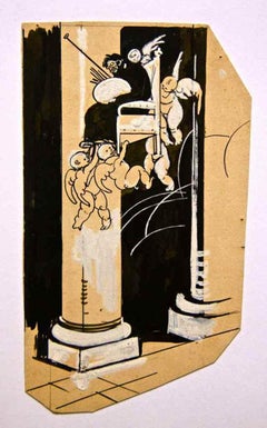 Angels - Angeli - Drawing by Gabriele Galantara - 1907ca