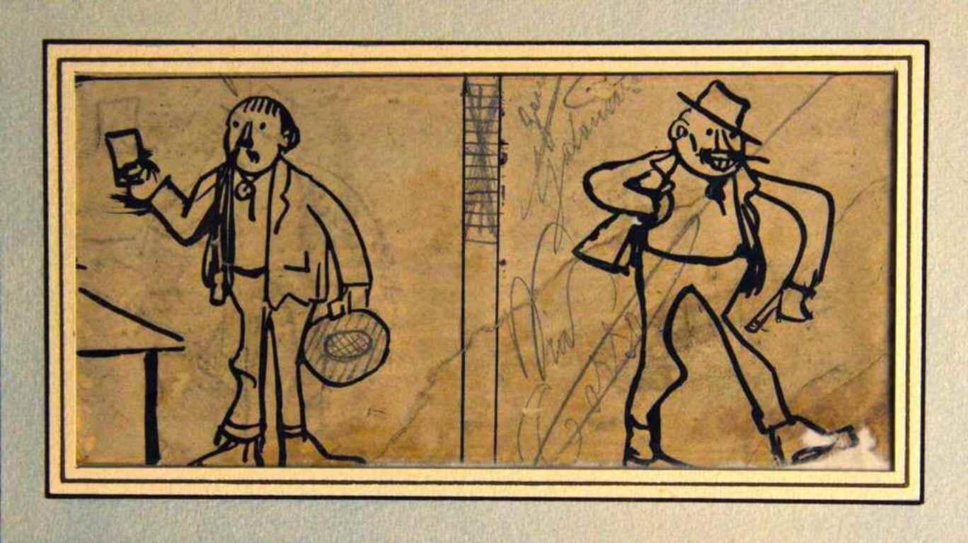 Personaggi - Disegno di Gabriele Galantara - 1907 circa