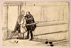 Request - Drawing by Gabriele Galantara - Early 20th Century