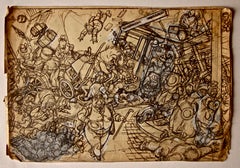 Confusion - Drawing by Gabriele Galantara - Early 20th Century