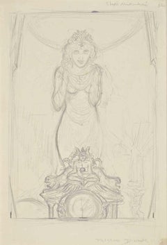 Frisson d'Hiver - Mallarmé - Disegno di Alberto Martini - anni '08