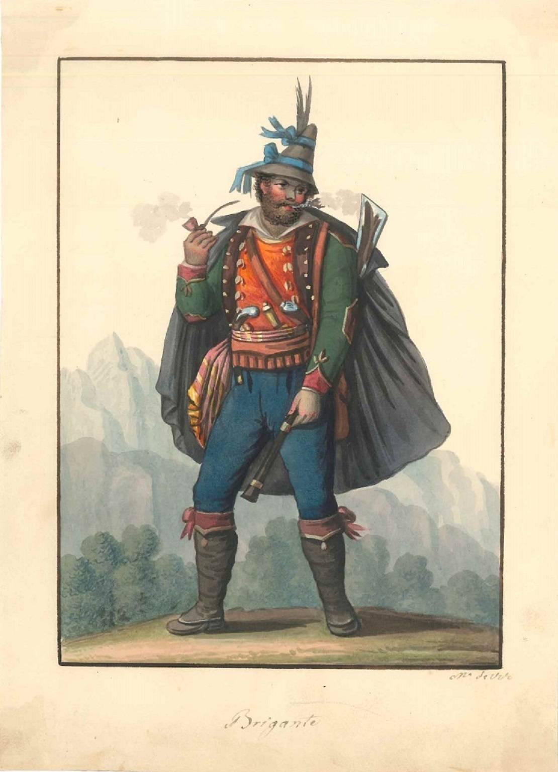 Brigante - Acquerello 1820 ca.