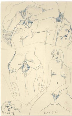 Vintage Erotic Drawing n. 2